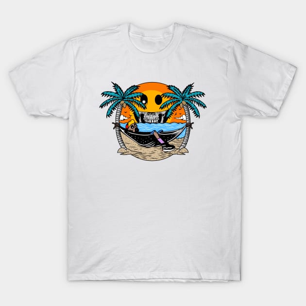 Skull Vacation T-Shirt by matheasland